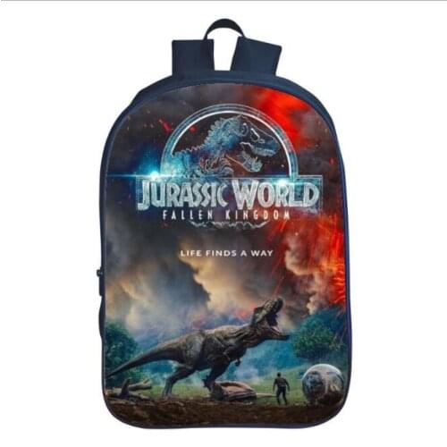Cool Jurassic World Dinosaur School Bag Sets 3d Teen Boys Schoolbag High Children Student Kids Bookbags Mochila