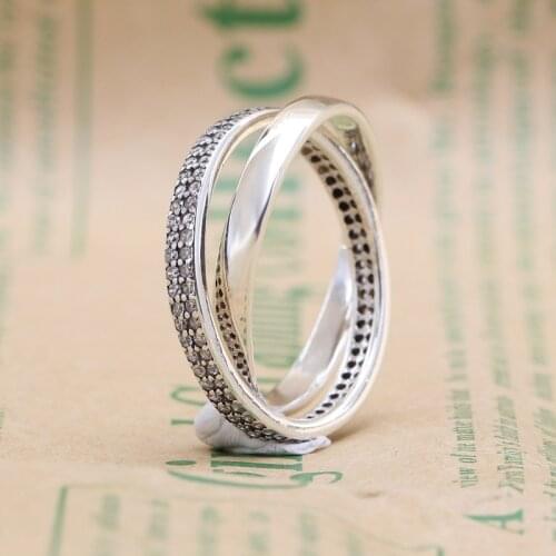 2020 New Free shipping Authentic 925 Sterling Silver Sweet Promise Rings For Women European Original DIY Jewelry Ring
