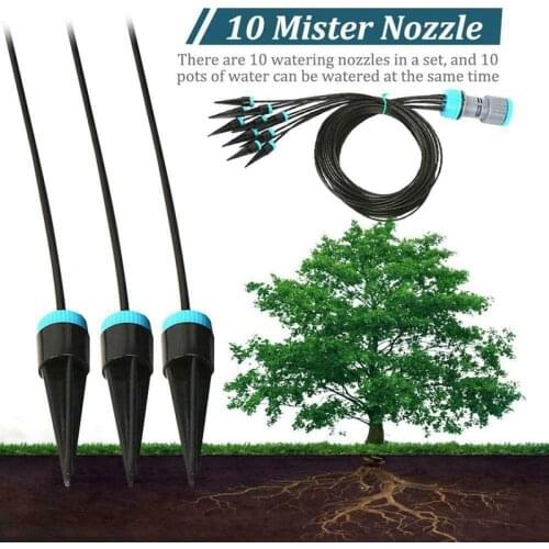 10 Heads 1.6m Drip Irrigation Kit for Plant Watering System Automatic Irrigation for Agriculture Garden