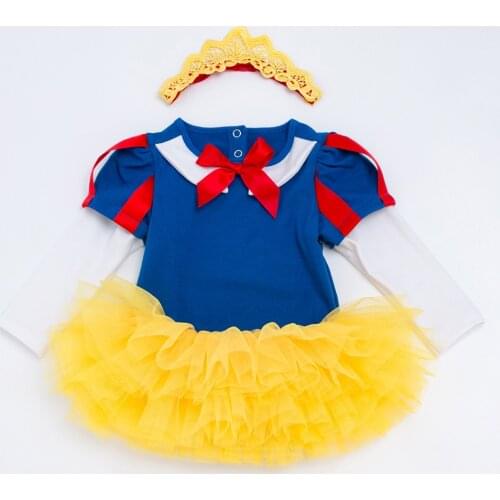Newborn Clothes Set Baby Suit Toddler Outfits Baby Clothing Infant Girl Long-sleeved Snow White Jumpsuit Outfit-set