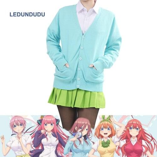 Anime Gotoubun no Hanayome Cosplay Costumes Ichika Nino Nakano School Uniform The Quintessential Quintuplets Party Clothes