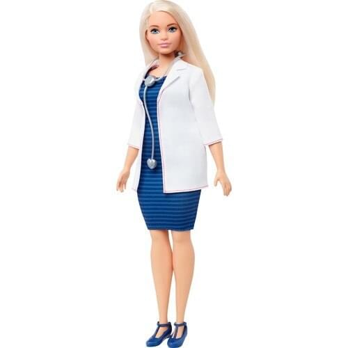 Barbie Career Dolls Blonde Doctor Barbie Large Size Barbie I Learn Professions Toys - Barbie with Doctor Apron and Stethoscope
