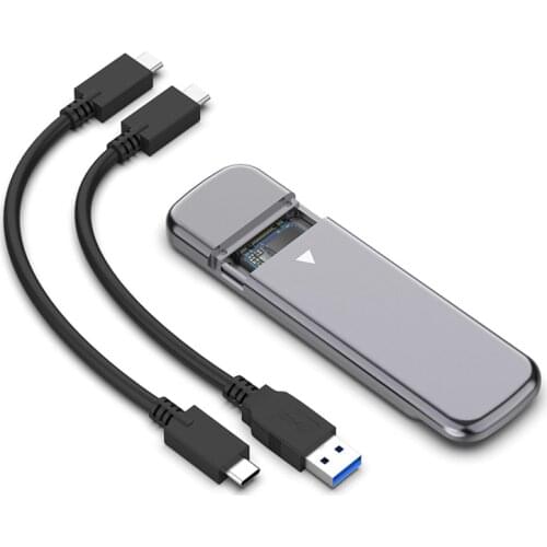 M.2 NVMe SSD Case Enclosure Adapter USB C 3.1 Gen2 10Gbps NVME M+B M-Key Case Adapter for SSD 2230/2242/2260/2280