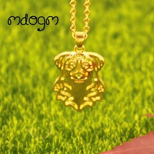 Cute Australia Shepherd Necklace Dog Animal Pendant Gold Silver Plated Jewelry For Women Male Female Girls Ladies Kids N055