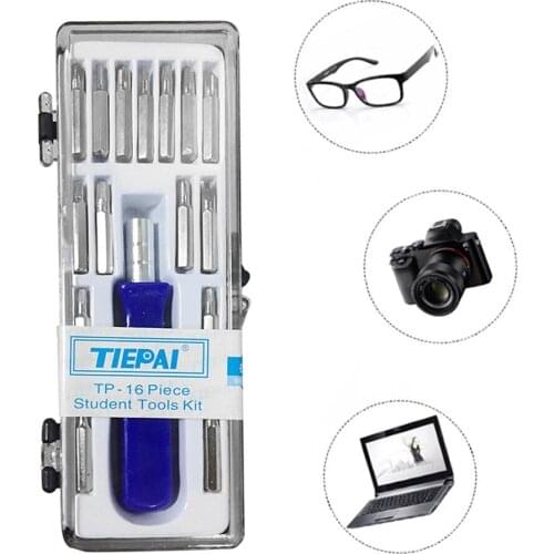 16 in 1 Screwdriver Sets Precision Screw Driver Kits Torx Hex Bit Handle Phone Mobile Car Camera Drone Maintenance Handle Tools