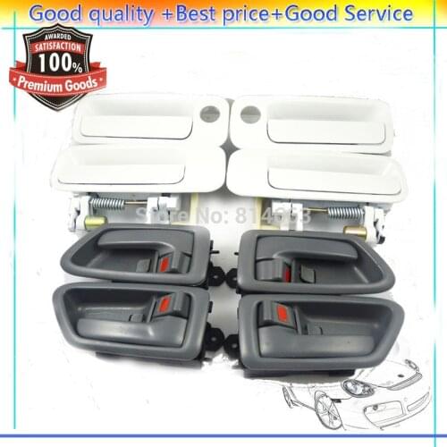 New Outside and Inside Door Handles Set 69206AA010 69206-AA010 For Toyota Camry 1997 1998 1999 2000 2001 (DHTOWT206P210Q8)