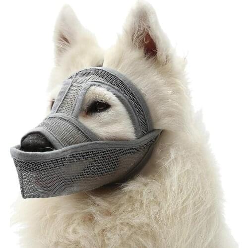 Dog Muzzle Breathable Mesh Muzzle for Biting Barking and Unwanted Chewing 5 Sizes for Small Medium And Large Dogs