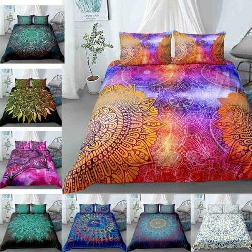 New Bedding Set Bedclothes For Home 3D Mandala Printed Duvet Cover With Pillowcase 2/3Pcs Luxury Textile Queen King