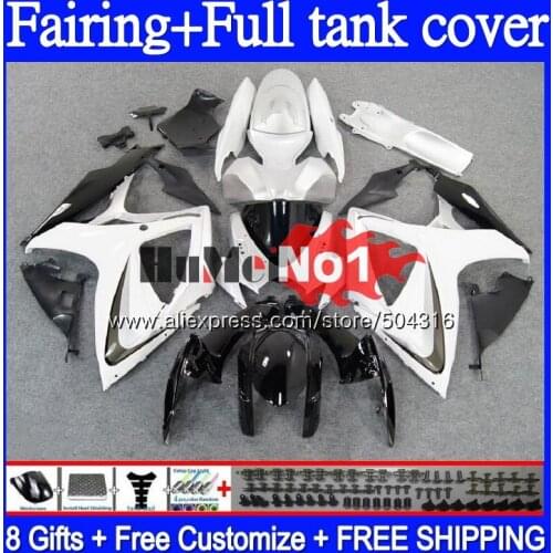 +Tank For SUZUKI GSXR 600 750 CC 600CC 750CC GSX-R750 65MC.49 GSXR750 GSXR-600 K6 GSXR600 06 07 2006 2007 White Black Fairings