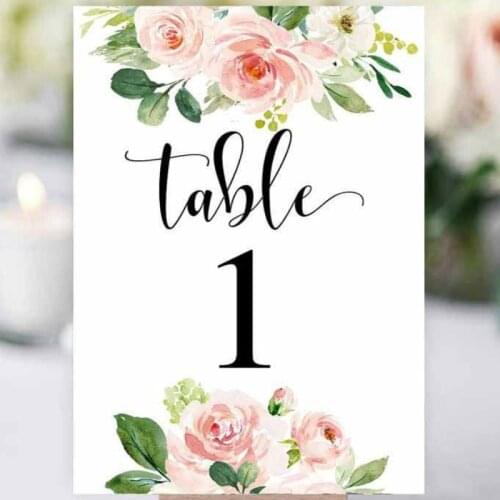 Personalized Acrylic Wedding Table Numbers white theme Table Number for Wedding Decor Modern Table Signs