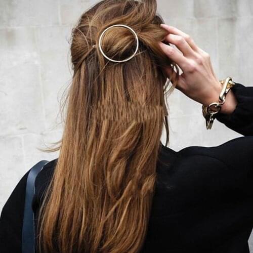 New Simple Character Hairpin Jewelry Round Hairpin Ms. Hairpin Head Intimate Fittings Bijoux de teteheadwear