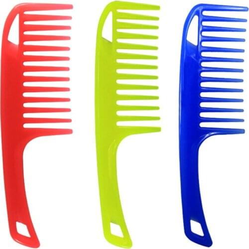 3 Color Wide Teeth Hairdressing Comb Tranparent Hair Wig Comb For Hairstyling Detangle Big Hair Comb Ideal For Long Hair Smooth