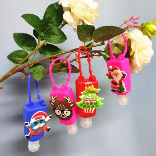 Navidad 2020 Christmas Gifts Santa Snowman Hand Sanitizer Bottle Xmas Decoration for Home Tree Ornaments Noel New Year Kids Gift