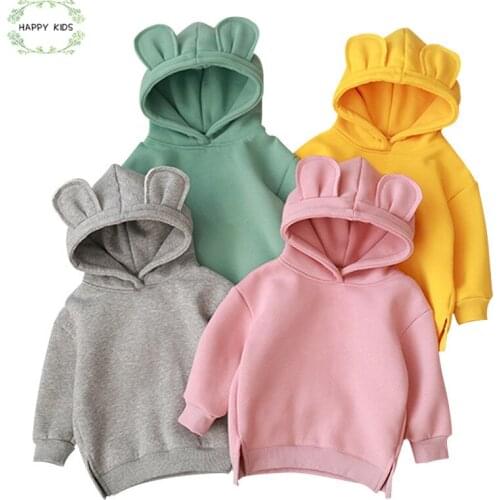 Kids Tales Infant Baby Boys Girls Clothes Children Kids Clothing Hooded Shirt Cute Cotton Coat Warm Long Sleeve Jacket for girls