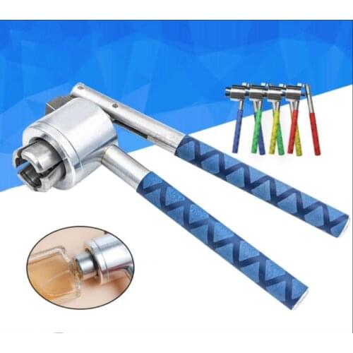 Stainless Steel Manual perfume bottle spray Vial Crimper Hand sealing machine, 13mm 15mm 18mm 20mm Crimper seals, capping tool