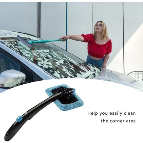 Folding Car Wash Brush Water Spray Windshield Window Cleaner Tool Truck Cleaning Water Spray Nozzle Handle Brush Car Wash Sponge