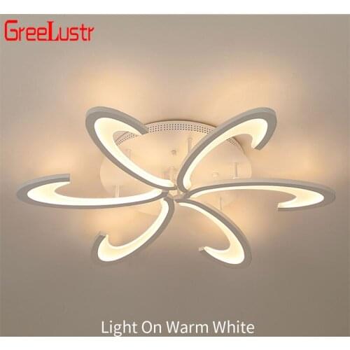 Acrylic Modern Ceiling Lamps For Bedroom Kitchen Home Surface Mounted Chandeliers Warm Cold White Lighting Lamp Room Decoration