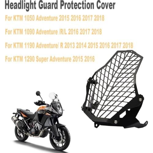 Motorcycle Light Headlight Headlamp Mount Guard Protection Cover Grille For KTM 1050 1090 1190 1290 Super ADV R L 2013 - 2018