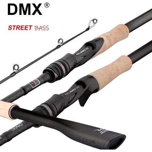 DMX Street Bass Spinning Casting Fishing Rod Travel 5-42g 1.98/2.1/2.4/2.7m 8-25LB fast ML/M/MH/H Baitcasting Fishing Lure Rod