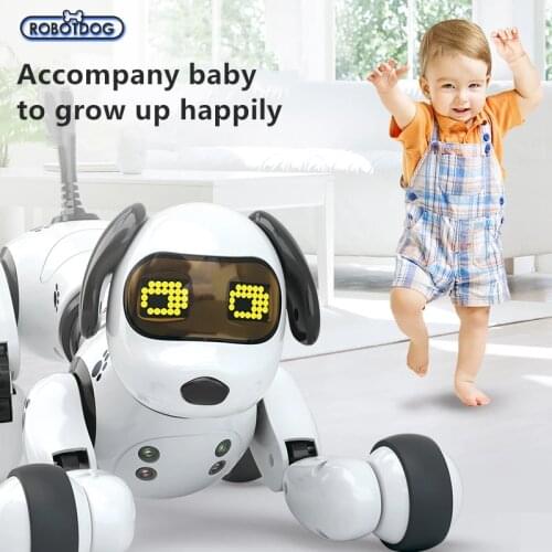 New Programable 2.4G Wireless Remote Control Smart Robot Dog Kids Toy Intelligent Talking Robot Dog Toy Electronic Pet Kid Gift