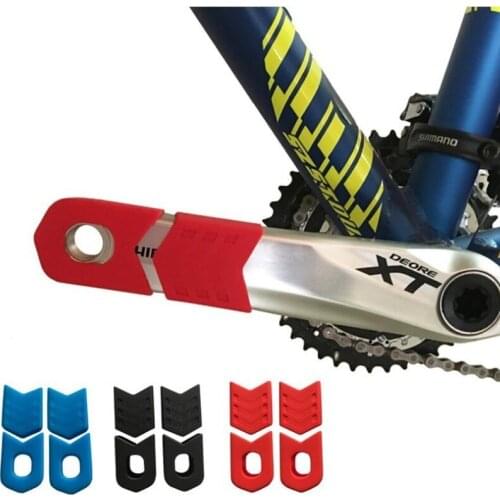 Bicycle Crank Protector Bicycle Crank Cover Universal Mountain Bike Crankset Crank Cover Environmentally Friendly Silicone 2021