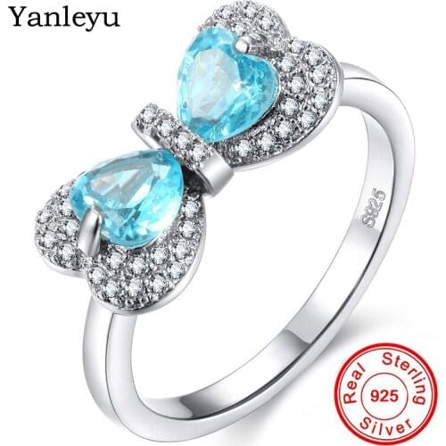 YINHED Rings With Crystals
