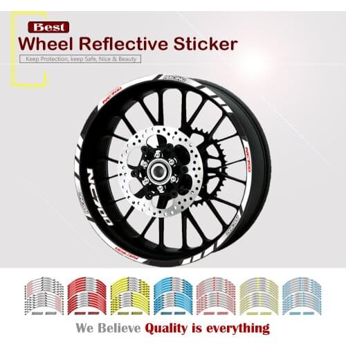 12 Strips Stickers Motorcycle Decals Reflective Waterproof Wheel Decals For Honda NC700X NC700S NC700 NC 700 X/S 2012-2019 2020
