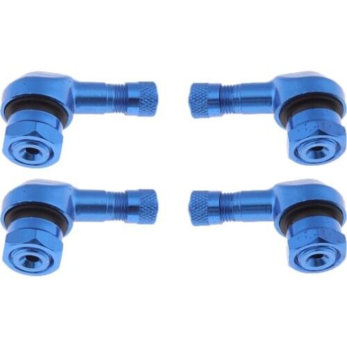 4Pcs 90 Degree Angled Wheel Tire Tyre Valve Stem Extension Adapter Motorcycle Bike Truck RV Car Truck