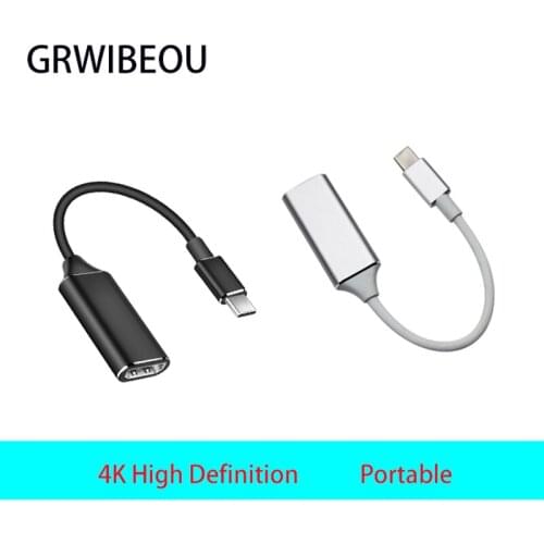 Type-C to HDMI HD TV Adapter USB 3.1 USB-C 4K Converter For MacBook SurfaceBook SamsungS9/S8 More Tablet Mobilephone