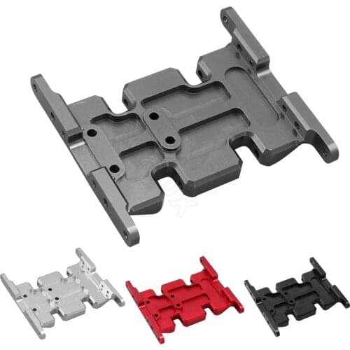 AXIAL SCX10 Aluminum Skid Plate Gearbox Mount Base Silver/Black Color 90035 90027 90047 90022 90028 1pcs