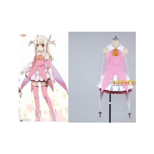 Free shipping New Arrival Custom made Japanese anime Fate kaleid liner Prisma Illya Illyasviel von Einzbern cosplay costume