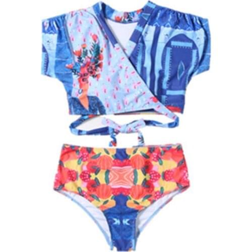 Printed Bikini Ladies New Lace-Up Beach Suit Pool Party Fashion Swimsuit