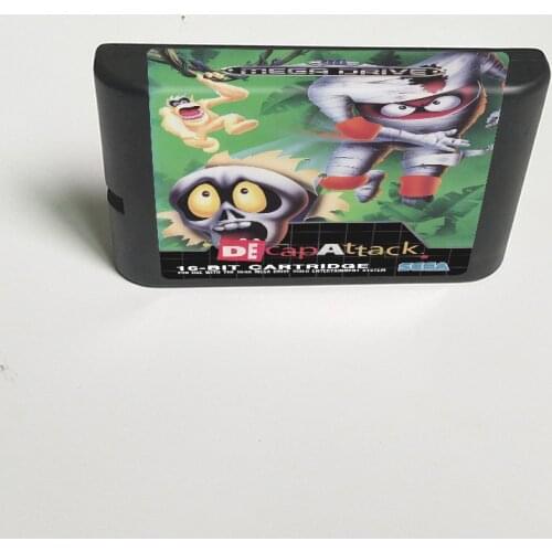 Decap Attack - 16 Bit MD Game Card for Sega Megadrive Genesis Video Game Console Cartridge