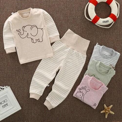 Newborns Baby pajamas set Toddler Girl Child Clothes Underwear baby boys pajamas sets winter cartoon clothes sleepwear Coat Pant