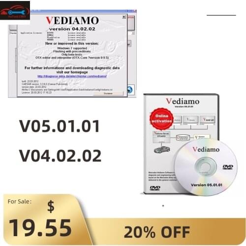 For Vediamo Openport For MB Star C4 C5 C6 Offline Programming By-pass TIPS Vediamo 5.01.01 Engineering Software SCN VEDOC CODING
