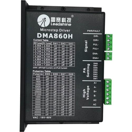 Leadshine DMA860H step driver DSP microstep driver AC18~80V DC24-80V 2 phase