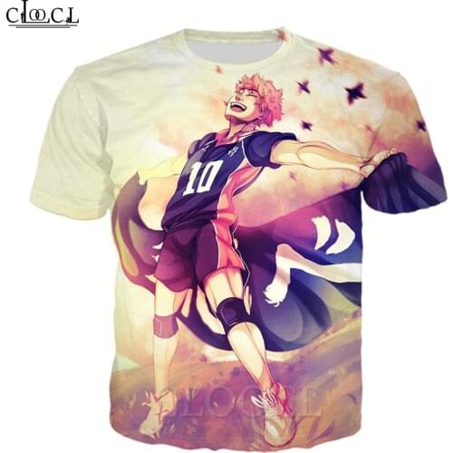 HX Anime Haikyuu Volleyball Junior Men Women Tshirt 3D Print Summer Harajuku Female Hip Hop Streetwear Pullover Drop Shipping
