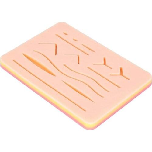 Surgical Suture Exercises Simulation Skin Module Wound Suture Silicone Debridement Training Tool Model for Medical Students