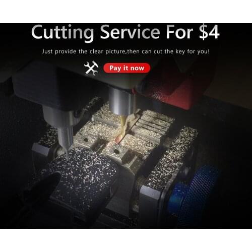 KEYYOU Extra Fee for CNC Cutting Cut Key Blade Service Please Contact With Us Before Purchase (!!!Don't Order Alone)
