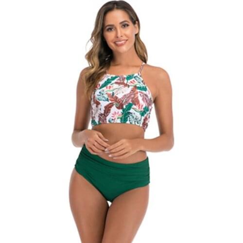 Bikini Set Summer Womens New Printed Sling Multicolor High Waist Tight Sexy Bandage Beach Swimsuit