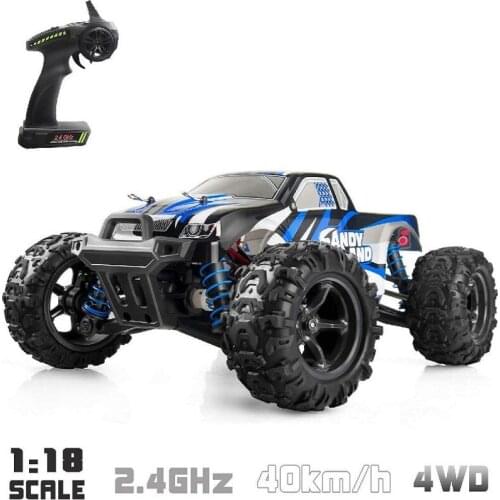 9300 Remote Control Car 1:18 Scale 2.4Ghz Radio 4WD Fast 30+ MPH RC Terrain Vehicle Electric Off Road Racing Truck
