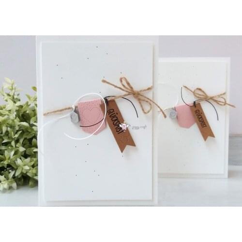 Mmao Crafts Metal Steel Cutting Dies New Various Lucky post tags Stencil For DIY Scrapbooking Paper/photo Cards Embossing Dies