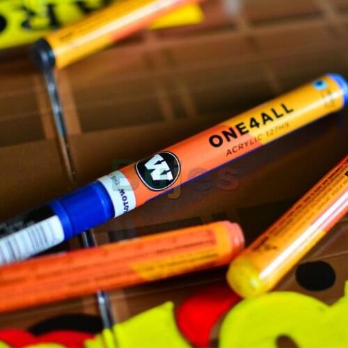 Molotow ONE4ALL Acrylic Paint Marker, 1.5mm, Solvent-free and Dilutable with Water or Acetone, Art Supplies