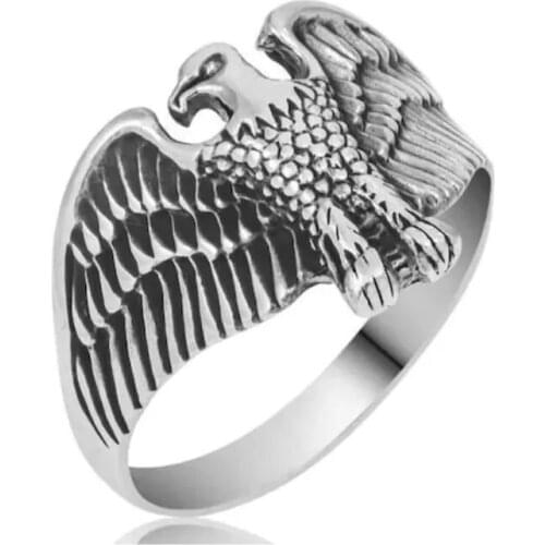 Eagle Sterling Silver Men 'S Ring