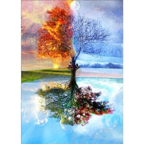 Diy Digital Oil Frameless Painting Children Hand-painted 40x50 Cm Decorative Painting Numbers Canvas Simple Landscape