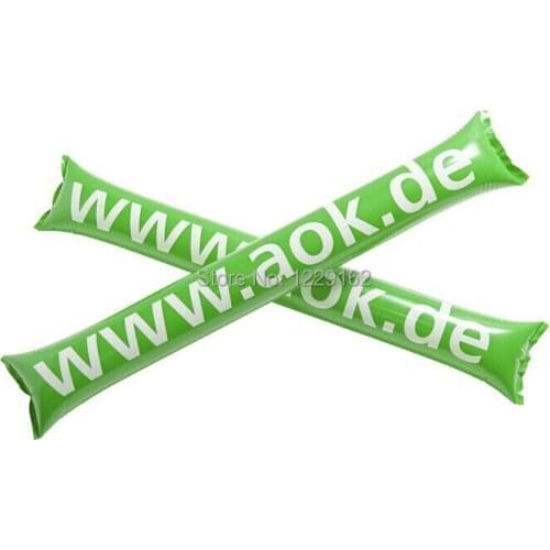 Customized Inflatable cheering stick Printed air bang stick thunder stick for parties and sports games