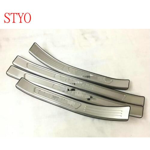 STYO Car scuff plate door exterior outer sill trim welcome pedal for Chevrolet Equinox 2017 2018