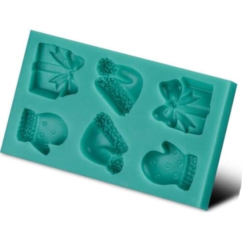 New Arrival Cute Christmas Gift Items Shape 3D Silicone Cake Mold Fondant Cake Tools For Cupcake D246