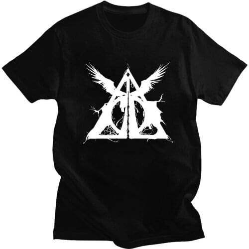Three Brothers Tale Deathly Hallows Hip-pop Clothes Fashion Streetwear Fashion T-shirt Casual Couple Tees Daily Comfortable Tops