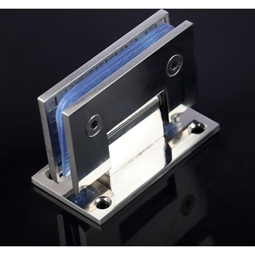 90 Degree Open 304 Stainless Steel Wall Mount Glass Shower Door Hinge For Home Bathroom Furniture Hardware